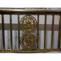 Golden color artist steel railing