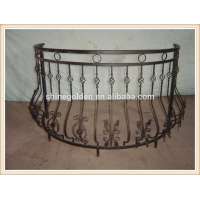 Customized design wrought iron balcony handrail