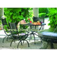 Iron Garden Table and Chairs